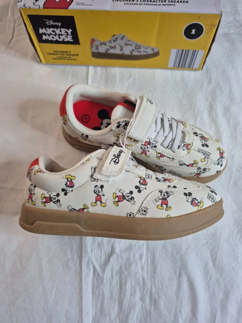Disney Mickey And Friends Children’s Character Sneakers Size: 1,  NWB
